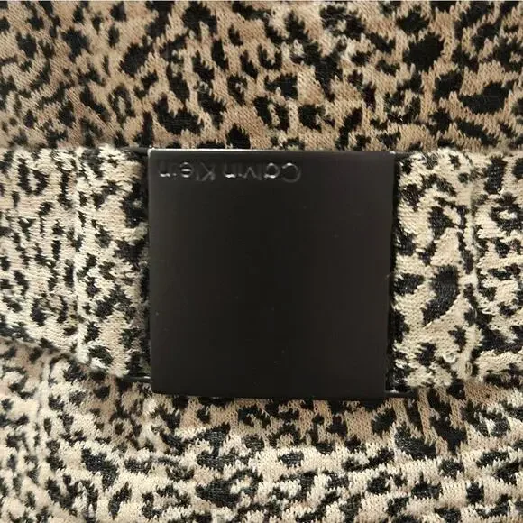 Calvin Klein Sleeveless Animal Print Dress with Belt #271 - Picture 5 of 6